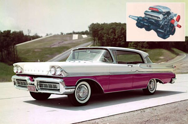 MEL (което означава Mercury-Edsel-Lincoln) е съперникът на съвременния Chrysler RB. В 7,0-литрова  форма той лесно може да произведе 360 конски сили, което е стандартната мощност на Mercury Park Lane.

През 1958 година обаче Mercury предлага подобрена версия с три двуцевни карбуратора. Известен като Super Marauder, той дава 400 конски сили и е опция за всеки модел Mercury, продаден през тази година.

Важно е да се отбележи, че това е брутна цифра, измерена, когато двигателят не е бил обременен от енергоемки спомагателни устройства, необходими за функционирането му в автомобил. Нетната цифра, използвана от 1972 г. нататък, би била по-ниска, но все още доста над 300 конски сили.
